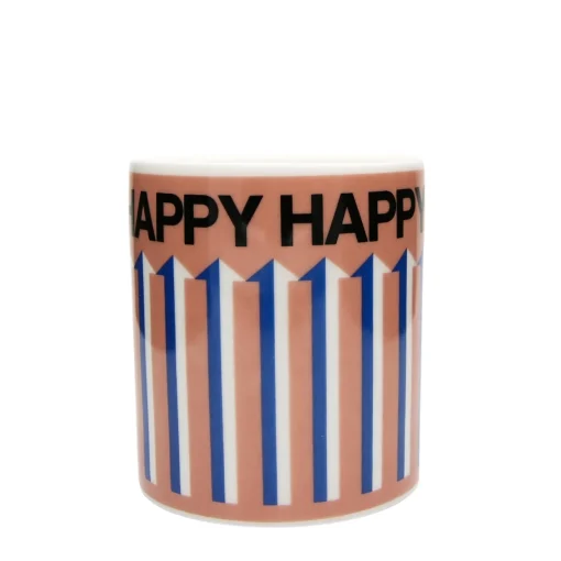 Keith Brymer Jones Frances Collett | Mugs & Cups^Frances Collett - Medium Ceramic Mug 275ml - Happy Pink