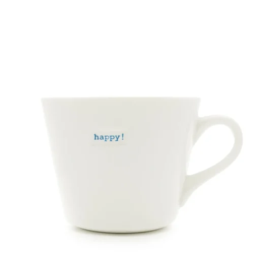 Keith Brymer Jones Keith Brymer Jones | Mugs & Cups^- Medium Mug - happy! (blue) - 350ml