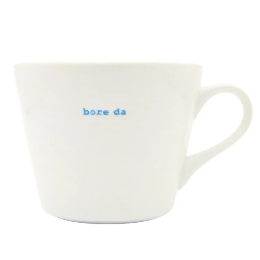 Keith Brymer Jones Keith Brymer Jones | Mugs & Cups^- Medium Mug - bore da (Welsh) - 350ml