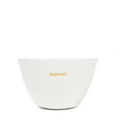 Keith Brymer Jones Keith Brymer Jones | Plates & Bowls^- Medium Bowl - feed me! - 500ml