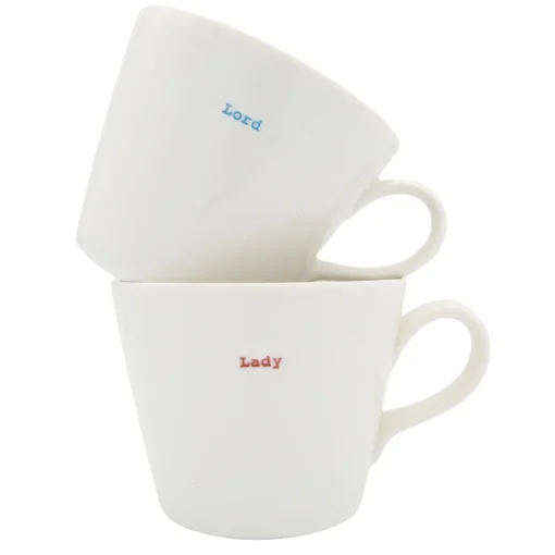 Keith Brymer Jones Keith Brymer Jones | Mugs & Cups^- Medium Mug Pair - Lord & Lady - 350ml