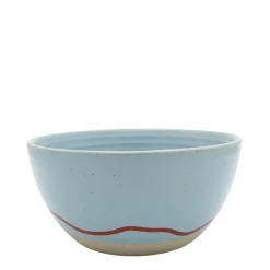 Keith Brymer Jones Keith Brymer Jones | Plates & Bowls^- Stoneware Bowl - Clear Sky & Red - 600ml