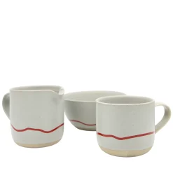 Keith Brymer Jones Keith Brymer Jones | Serveware^- Stoneware Jug - Pebble & Red - 400ml