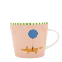 Keith Brymer Jones Scion Living | Mugs & Cups^Scion Living - Animal Mug - Mr Fox Balloon - Pink - 350ml
