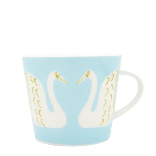 Keith Brymer Jones Scion Living | Mugs & Cups^Scion Living - Animal Mug - Swim Swam Swan - Sky - 350ml