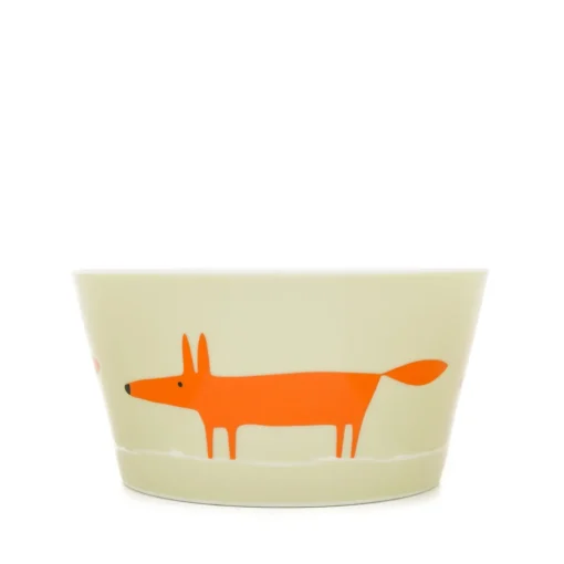 Keith Brymer Jones Scion Living | Plates & Bowls^Scion Living - Ceramic Bowl - Mr Fox - Neutral & Orange - 565ml