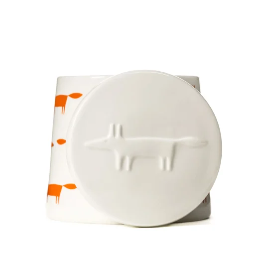 Keith Brymer Jones Scion Living | Kitchen Accessories^Scion Living - Storage Jar - Mr Fox - Ceramic & Orange - 700ml